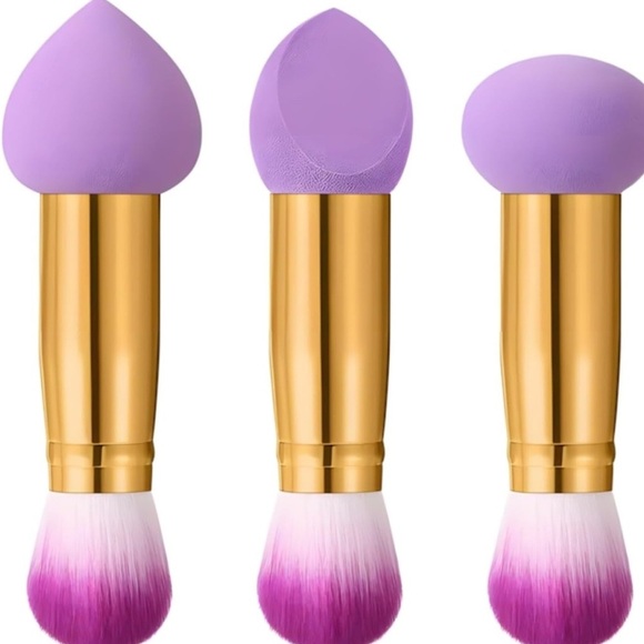 Purple and Gold Makeup Brush Set NWT - Picture 7 of 7